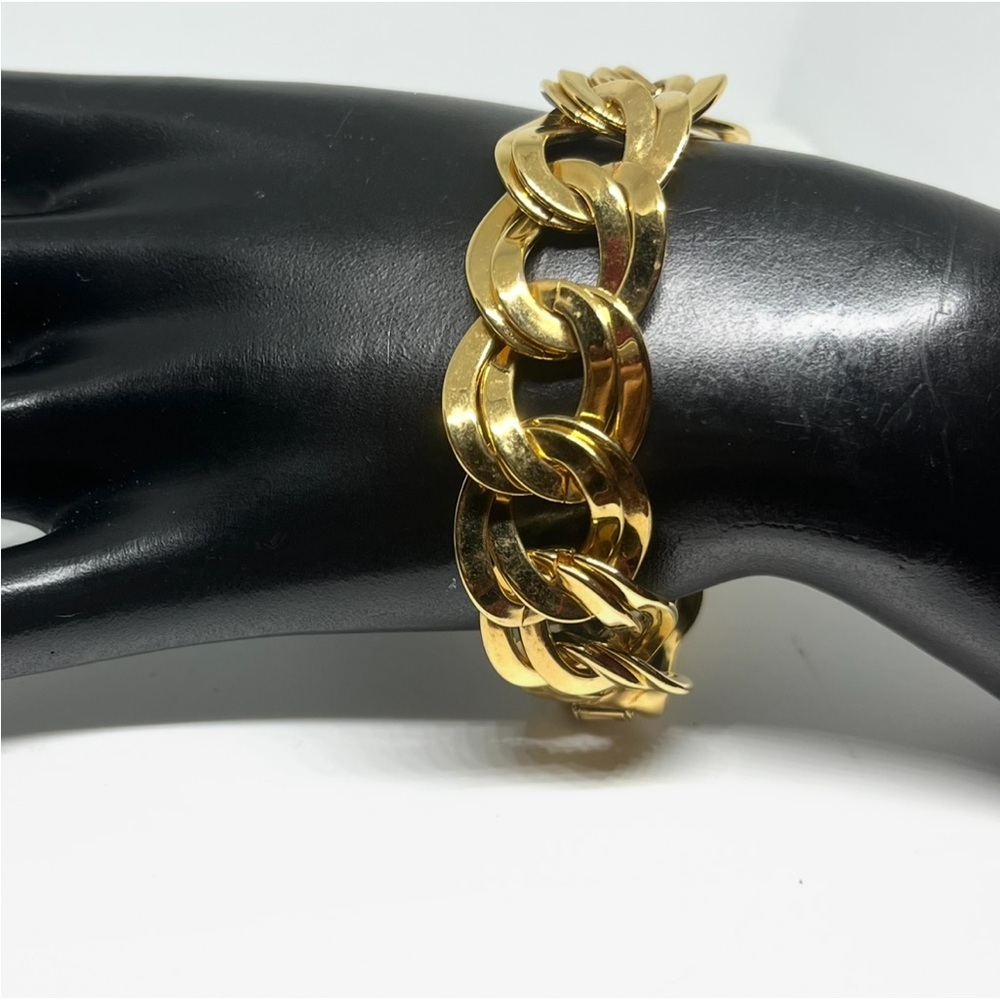 Vintage Monet Double Link Bracelet